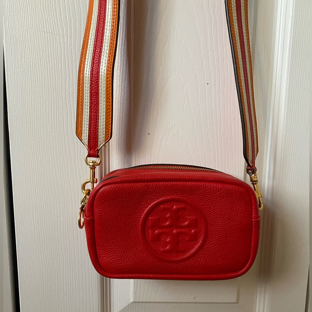 Red leather Tory Burch bag